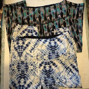 VSX Sport Victoria’s Secret Capri Leggings XS Lot 2 Abstract Athletic
